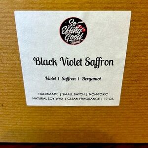 3 wick Handmade soy wax candle in a ceramic jar with lid.